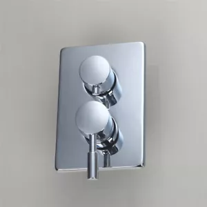 3-Way Bathroom Chrome Brass Mixer Shower Faucet Diverte Control Valve Wall Mount - Picture 1 of 6