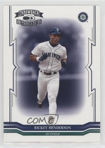 2005 Donruss Throwback Threads Rickey Henderson #294 HOF