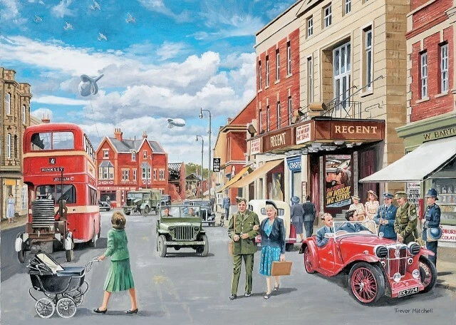 1940's High Street 500 Piece Puzzle - Image 1 of 1