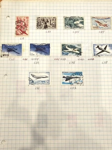 Lot of France and French Colonies Stamps on Paper - Used - Imagen 1 de 6