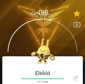 Pokemon Go/Baby ELEKID with SPECIAL background! (Team Instinct) - Picture 1 of 1