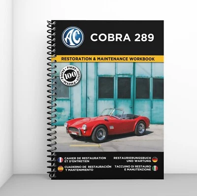 AC COBRA 289 : Taccuino Di Restauro E Manutenzione - CONSEGNA GRATUITA - Immagine 1 di 4