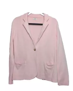 J. Crew Factory Womens Schoolboy Sweater Blazer Sweet Blush Pink Estimated Med - Picture 1 of 8