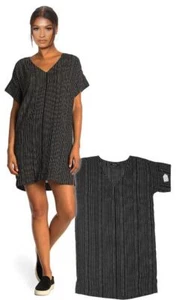 MADEWELL donna nero NUOVO ABITO A RIGHE IN LAVAGNA NUOVO DI ZECCA! XS - Foto 1 di 4