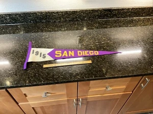 Rare SAN DIEGO 1915 Panama-California Exposition Pennant Vintage Antique - Picture 1 of 14