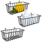 3 Pcs Wire Baskets,Wall Grid Panel Hanging Wire Basket,Wall Storage and9220