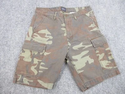 Pantalones Cortos Levi Para Hombre Adulto 32 Verde Camuflaje Informal Bolsillos de Carga Militar 32x22 Foto 1 de 4