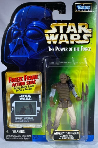 1997 RARE Kenner Star Wars POTF Freeze Frame Jabba Skiff Guard Weequay Figure Cover