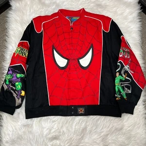 JH DESIGN YOUTH AMAZING SPIDERMAN JACKET SIZE 2XL 13-14 GREEN GOBLIN DR OCTOPUS - Picture 1 of 7