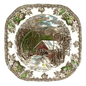 Johnson Brothers Friendly Village SQUARE PLATES SET OF 4 (s) - Picture 1 of 1