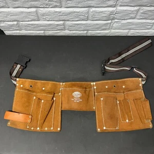 Nicholas heavy suede cowhide tool belt model 497 100% Split Leather EUC - Picture 1 of 9