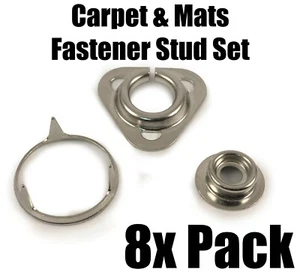 Juego de 8 tachuelas para alfombras de coche barco caravana sujetadores kit de pisos Veltex paquete - Imagen 1 de 4