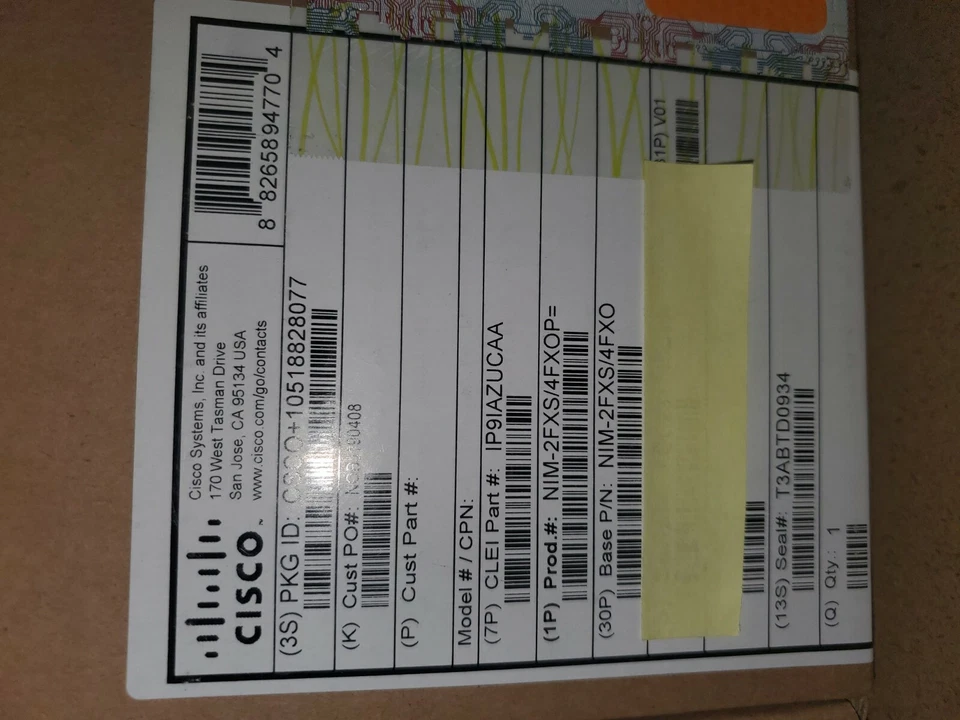 Cisco NIM-2FXS/4FXOP 2-Port FXS, 4-Port FXO Module for ISR4300/4400 *NEW SEALED* - Image 1 of 1
