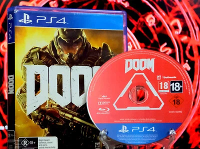 DOOM (2016) PS4 Game by id Software & Bethesda [CIB Complete] Action FPS - Image 1 of 4
