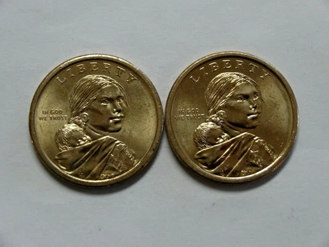 2011 P  D  NATIVE AMERICAN SACAGAWEA  UNC DOLLARS (2-COINS)  ITEM #52R Cover