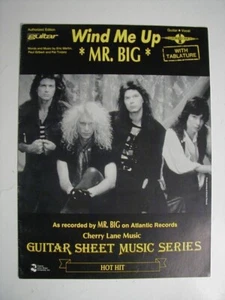 WIND ME UP Sheet Music MR. BIG 1989 with Tablature - Picture 1 of 2