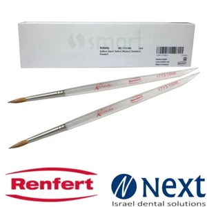 Lotx2 Renfert Dental ceramic brush premium Natural bristle №6 Kolinsky 13171006 - Picture 1 of 5