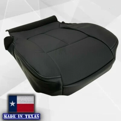 2009-2014 For F150 Lariat Driver Bottom Black LEATHER Replacement Seat Cover - Image 1 of 4