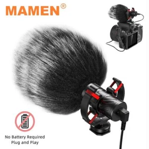 Shotgun Microphone Vlog Podcast Microfone Cardioid Canon Nikon Camera Phone - Picture 1 of 6