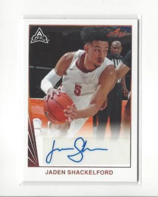 2021-22 Leaf Memories '90 Bronze Jaden Shackelford Rookie AUTOGRAPH Alabama - Image 1 of 2