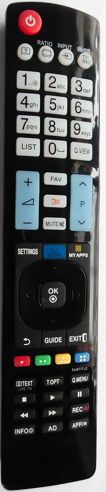 Ersatz Fernbedienung passend für LG AKB73615303 für alle LG 3D Smart TV
