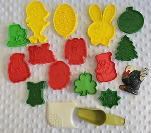 Vintage Ausstecher Punze Lot Set 15+ Weihnachten Feiertage Alltag gemischt - Bild 1 von 15