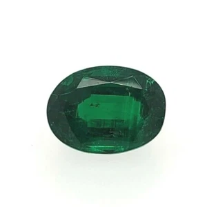 3.5CT Green Emerald Natural Beryl Brilliant Loose Oval Gemstone GIA Certificate - Picture 1 of 9