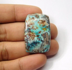 Natural Blue Shattuckite Cabochon Loose Gemstone For Jewelry 58 Cts. ME-9574 - Picture 1 of 3