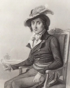 Portrait XIXe Georges Auguste Couthon Aristide Révolution Française Orcet 1847 - Picture 1 of 7