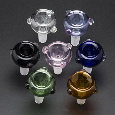 WWM 5x 14mm Male Bowl Thick Glass Bowl for Glass Bong Pipe Slide Replacement parts