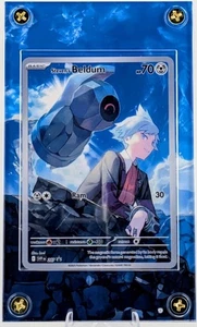 Pokemon TCG Steven's Beldum SVP 207 Extended Art Case - Picture 1 of 1