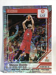 2024-25 DONRUSS EUROLEAGUE  BASKETBALL Shavon Shields #154  PRESS PROOF - Picture 1 of 2