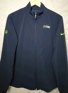 Chaqueta ligera con cremallera completa Seattle Seahawks NFL Nike, para hombre talla mediana, azul - Imagen 1 de 10