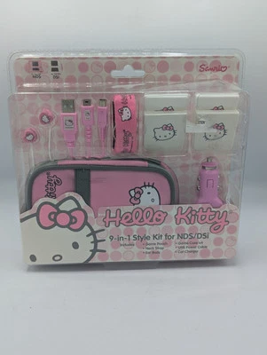 Sanrio Hello Kitty 2010 rosa 9 en 1 estilo kit de inicio para Nintendo DS / DSi Foto 1 de 4