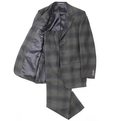 Calça GUCCI Ombre Check Masculina Tamanho 46 Tamanho Desconhecido Preta/Oliva - Imagem 1 de 4