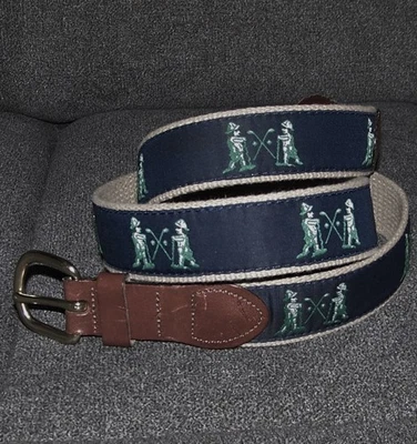 Cinturón bordado LEATHERMAN LTD NGLA THE NATIONAL GOLF LINKS OF AMERICA 40 azul Foto 1 de 4