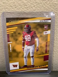 2022 Prestige Rookies Xtra Points Premium Gold /99 Phidarian Mathis Commanders - Picture 1 of 2
