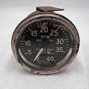 Stewart Warner 4000 RPM Tachometer Gauge S.W. STEAMPUNK 503-D 8376376 3.5" - Picture 1 of 12