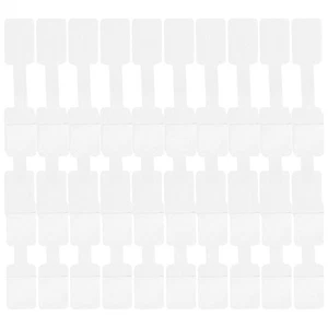 100Pcs Étiquettes Câble Adhésif Fil Étiquette Blanc Étiquettes Résistant à la Déchirure Ordinateur - Photo 1/12