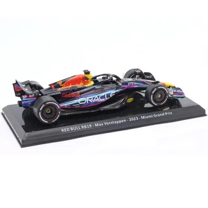 1:24 Red Bull RB19 Max Verstapen 2023 Miami F1 Hachette Diecast BLISTER ARRUGADO - Imagen 1 de 3