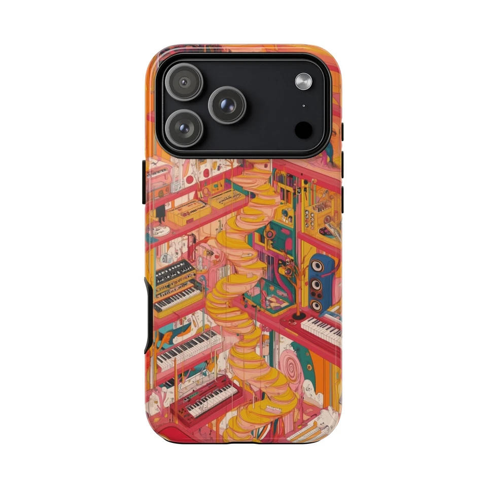 Phone Ink Case for iPhone / Galaxy / Pixel – Piano Abstract Music Keyboard - Image 1 of 1