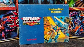 BIONIC COMMANDO Nintendo NES Game Original 1988 Instruction Manual Booklet *ONLY
