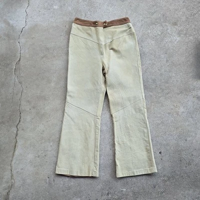 Pantalones de moto occidentales de gamuza lavables Sears de cuero vintage años 60 70 12 para mujer  Foto 1 de 4