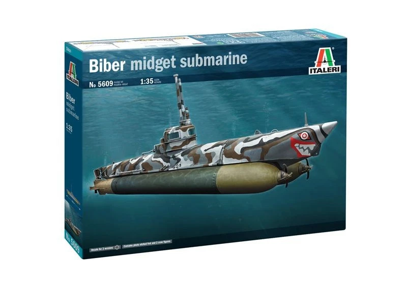 ITALERI 5609 MODELLO SOTTOMARINO MINIATURA BIBER 1/35 - Immagine 1 di 1