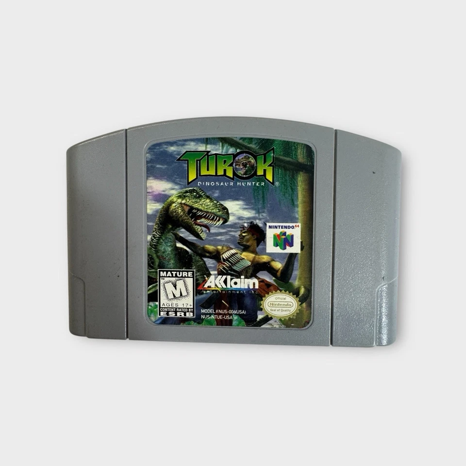 Turok: Dinosaur Hunter Nintendo N64 Game US Version. Tested Working - Image 1 of 1