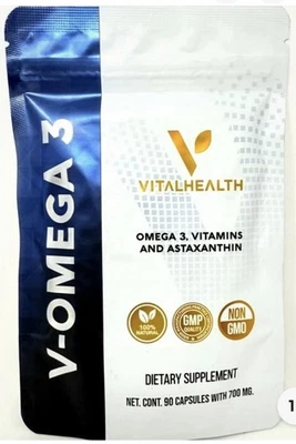 VITAL HEALTH V-OMEGA 3 - Imagem 1 de 2