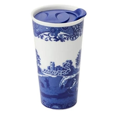 Blue Italian Travel Mug 12oz - Spode - Image 1 of 2
