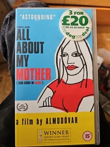 All About My Mother VHS Video tape Almodóvar - Foto 1 di 3