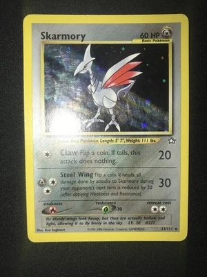 Skarmory 13/111 Unlimited - Holo Rare Pokemon Card - Neo Genesis - MP - Image 1 of 4
