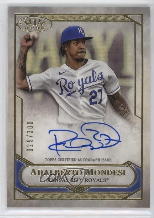 2021 Topps Tier One Tier One Talent Auto /300 Adalberto Mondesi #T1TA-AM Auto - Image 1 of 2